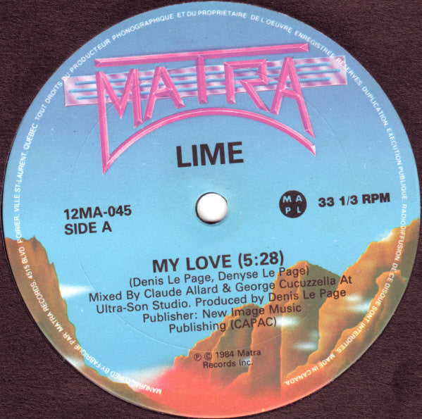 Lime (2) : My Love (12")