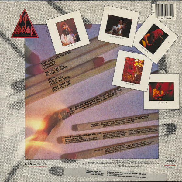 Def Leppard : Pyromania (LP, Album, 72 )