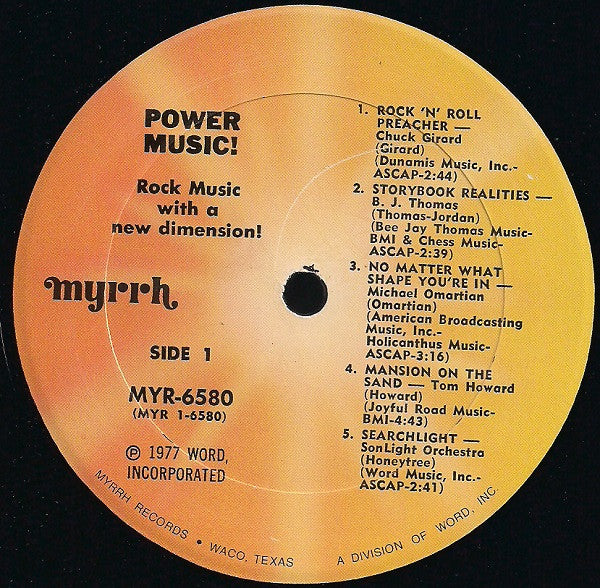 Various : Power Music (Rock Music With A New Dimension!) (LP, Comp)