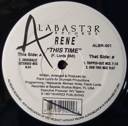 René : This Time (12")