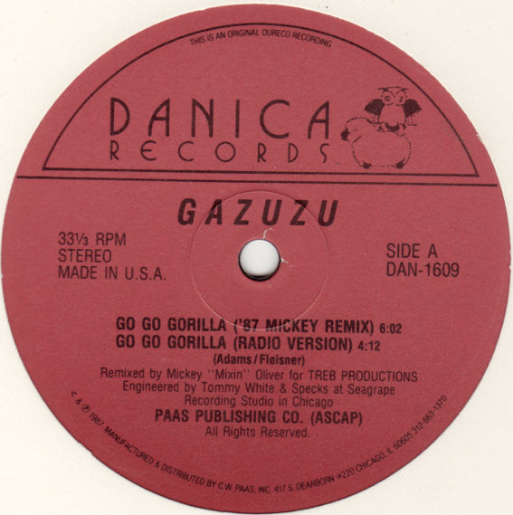Gazuzu : Go Go Gorilla (12")