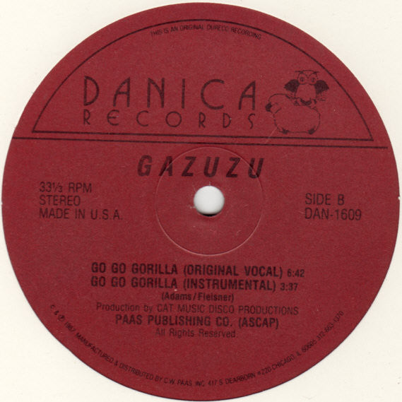 Gazuzu : Go Go Gorilla (12")