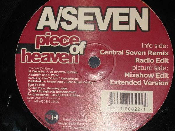 A Seven : Piece Of Heaven (12")