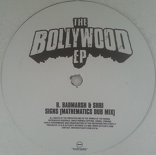 Badmarsh & Shri : The Bollywood EP (12", EP)