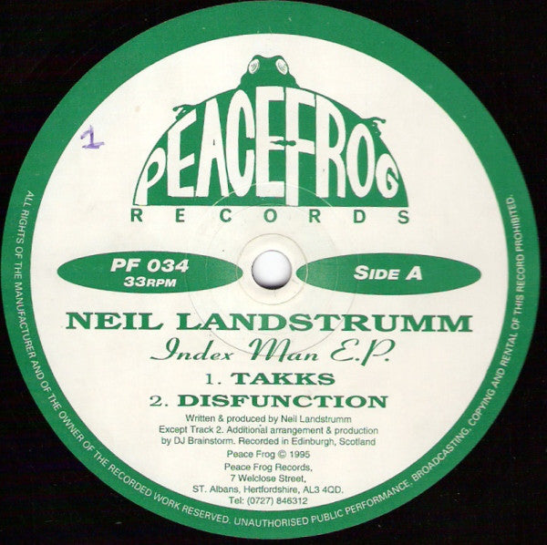 Neil Landstrumm : Index Man E.P. (12", EP)