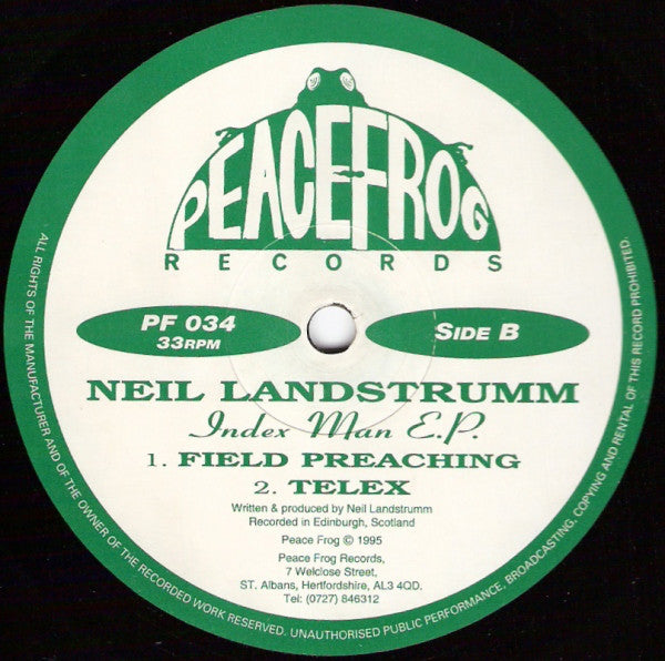 Neil Landstrumm : Index Man E.P. (12", EP)