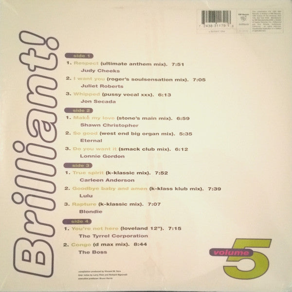 Various : Brilliant! The Global House Music Experience Volume 5 (2xLP, Comp)