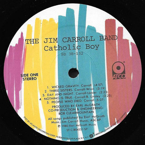 The Jim Carroll Band : Catholic Boy (LP, Album, SP-)