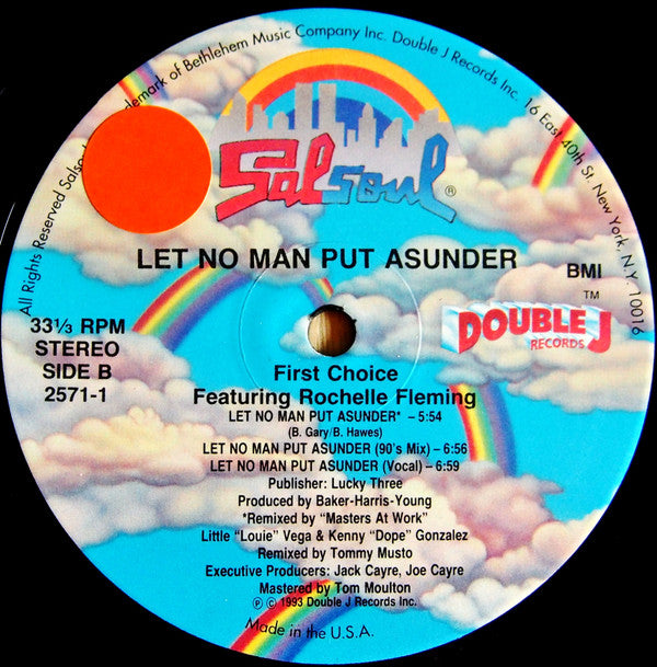 First Choice Featuring Rochelle Fleming : Let No Man Put Asunder (12")