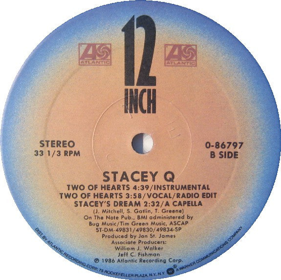 Stacey Q : Two Of Hearts (European Mix) (12", Single, SRC)