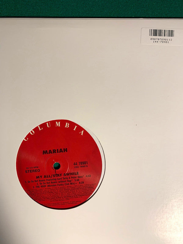 Mariah* : My All / Stay Awhile (12")