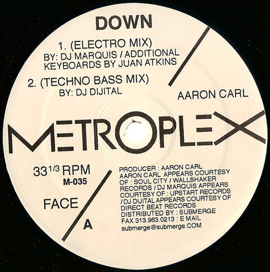 Aaron-Carl : Down (12")