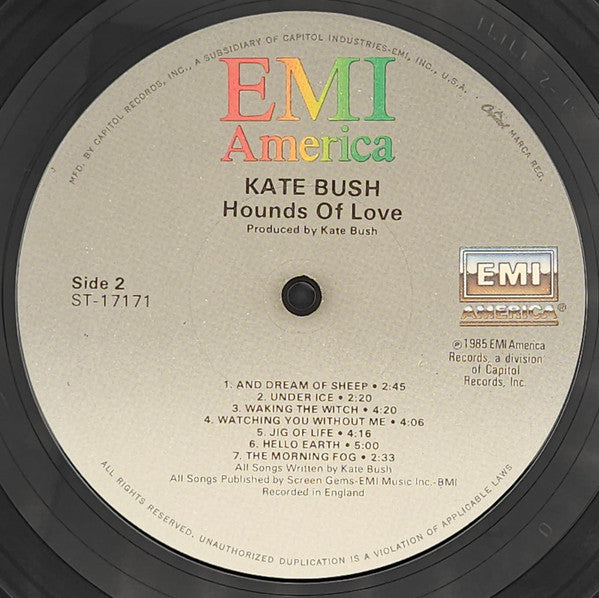 Kate Bush : Hounds Of Love (LP, Album, Jac)