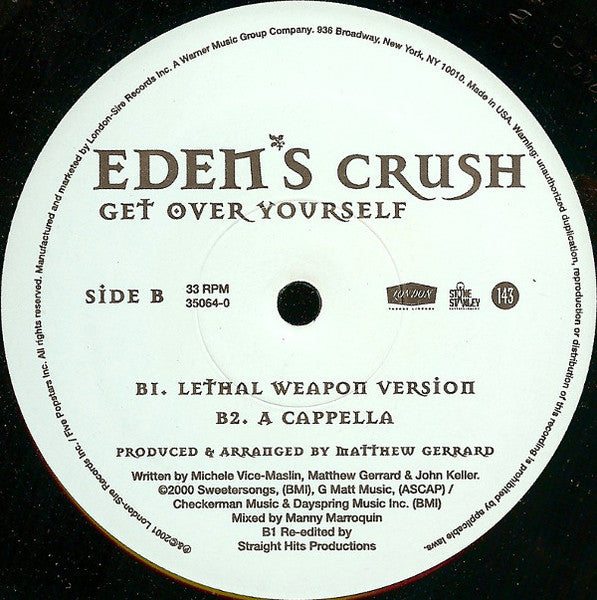 Eden's Crush : Get Over Yourself (12")