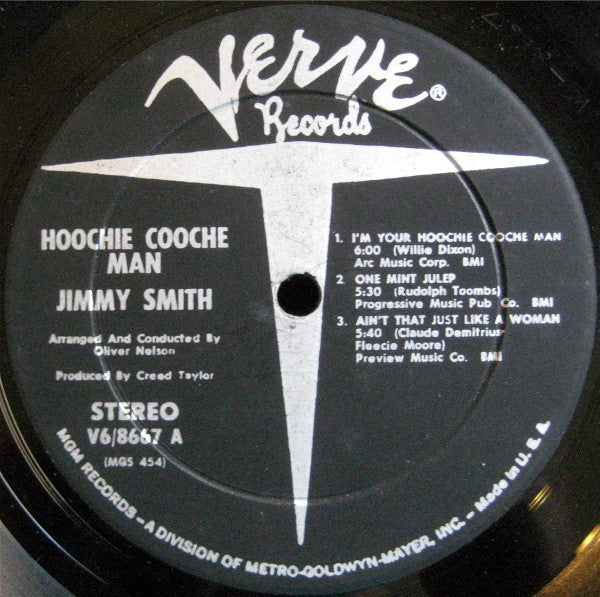 Jimmy Smith  Arranged And Conducted By Oliver Nelson : Hoochie Cooche Man (LP, Album, Dee)