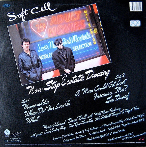 Soft Cell : Non-Stop Ecstatic Dancing (LP, Album, Jac)