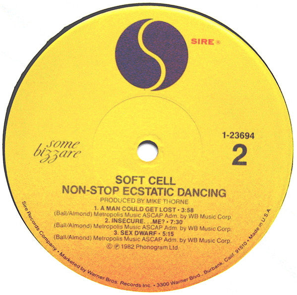 Soft Cell : Non-Stop Ecstatic Dancing (LP, Album, Jac)