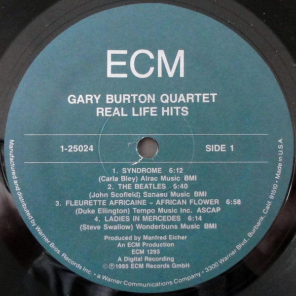 Gary Burton Quartet : Real Life Hits (LP, Album)