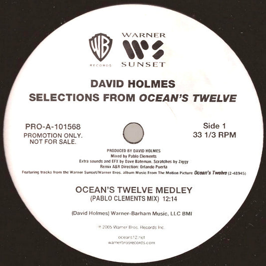 David Holmes : Selections From Ocean's Twelve (12", Promo)