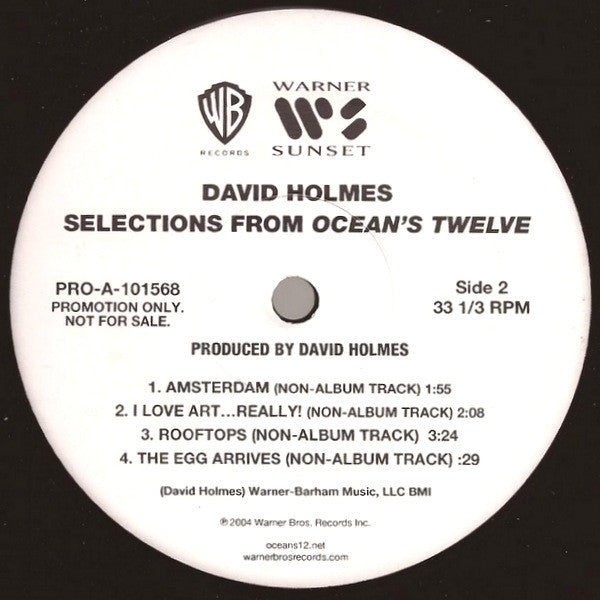 David Holmes : Selections From Ocean's Twelve (12", Promo)