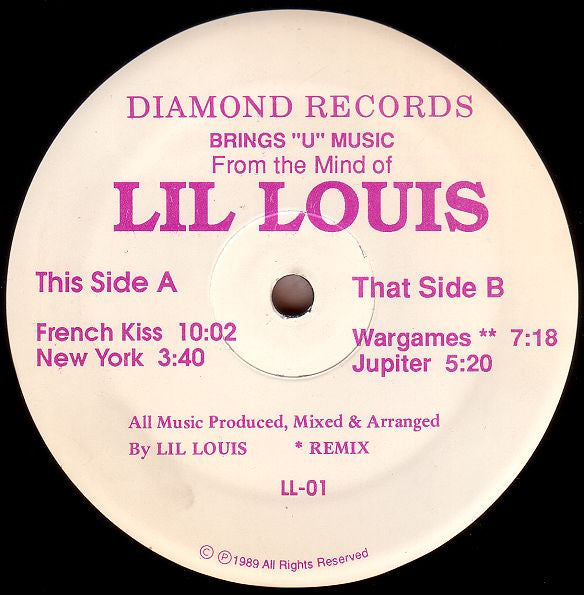 Lil' Louis : French Kiss (12")