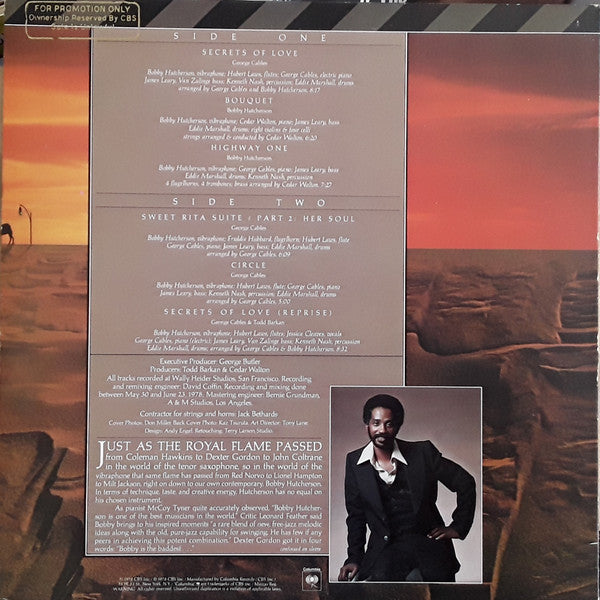 Bobby Hutcherson : Highway One (LP, Album, Promo)