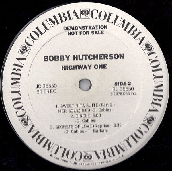 Bobby Hutcherson : Highway One (LP, Album, Promo)