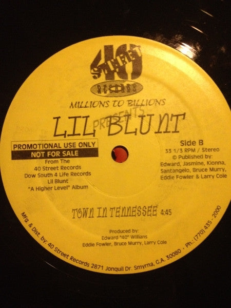 Lil' Blunt : What They Hittin Fo (12", Promo)