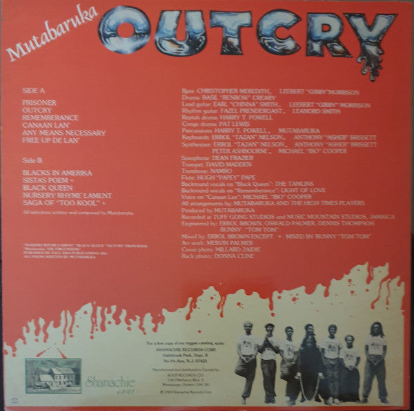 Mutabaruka : Outcry (LP, Album)