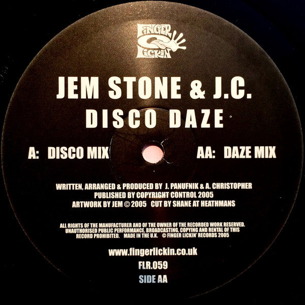 Jem Stone & J.C. (2) : Disco Daze (12")