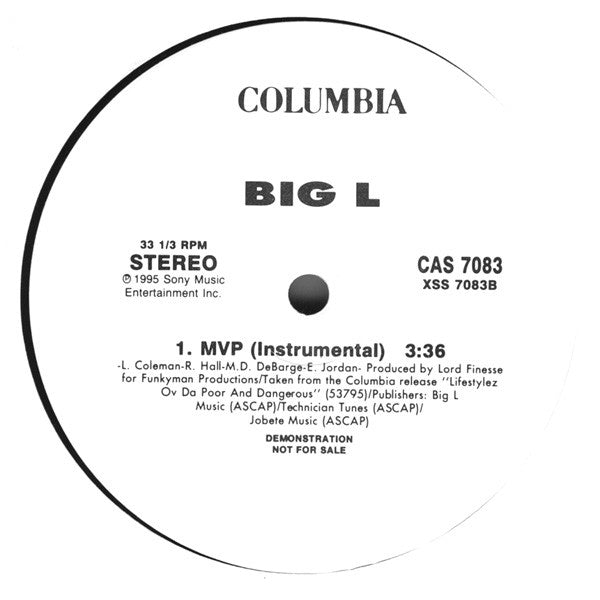 Big L : MVP (12", Promo)