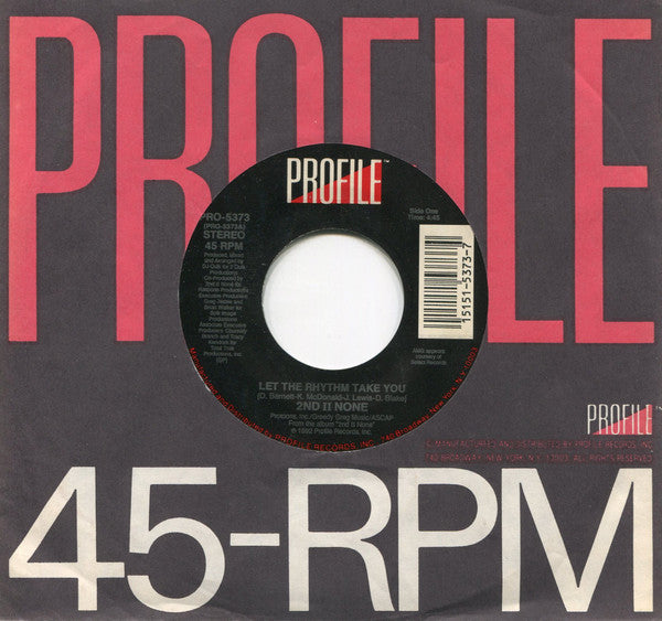 2nd II None : Let The Rhythm Take You (7")