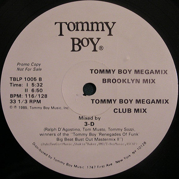 3-D : Tommy Boy Megamix (12", Promo)