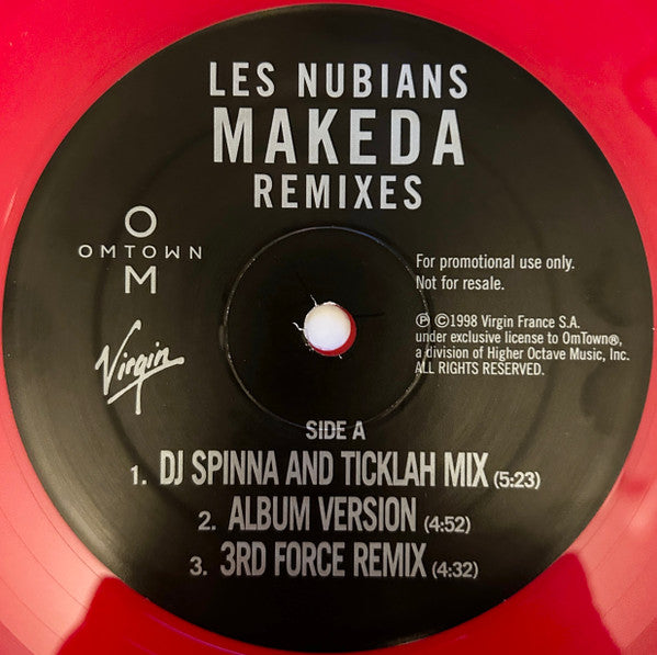 Les Nubians : Makeda (Remixes) (12", Promo, Red)