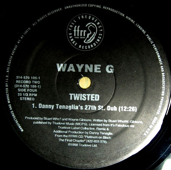 Wayne G : Twisted (2x12")