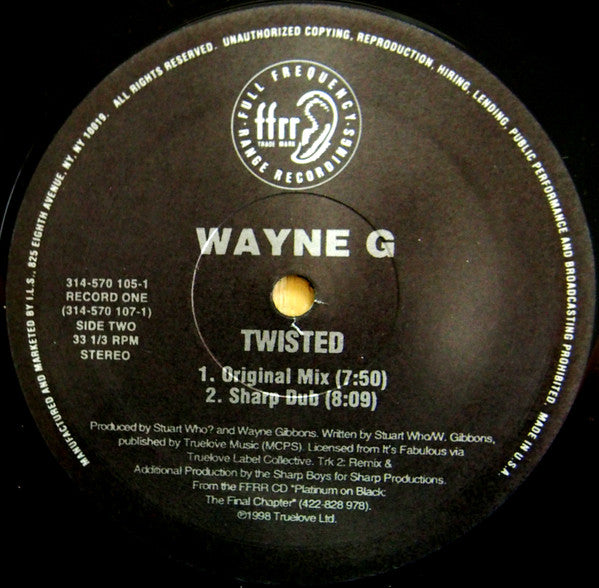 Wayne G : Twisted (2x12")