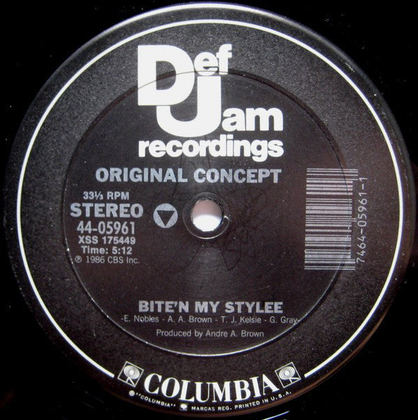 Original Concept : Bite'n My Stylee / Pump That Bass (12")