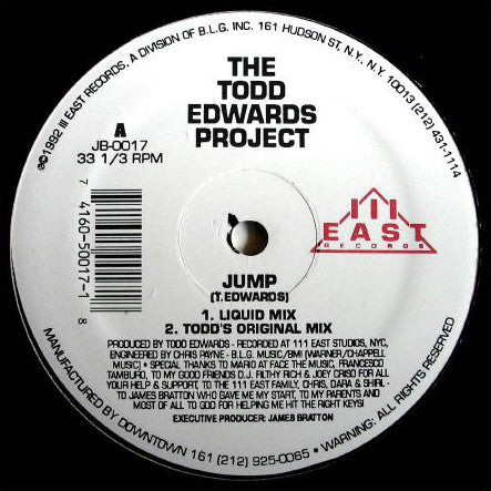 Todd Edwards : Jump (12")