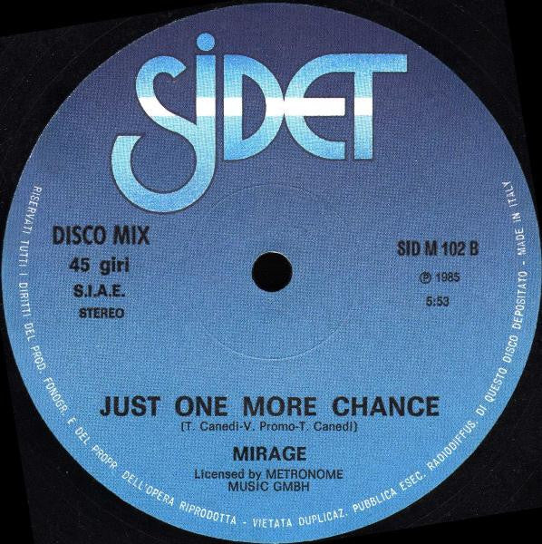 Mirage (7) : No More No War (12")
