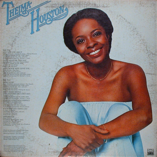 Thelma Houston : Any Way You Like It (LP, Album, Mon)