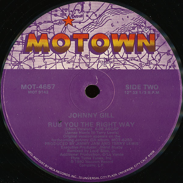 Johnny Gill : Rub You The Right Way (12", Single)