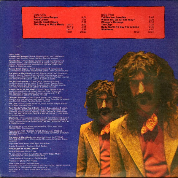 Frank Zappa : Chunga's Revenge (LP, Album, Ter)