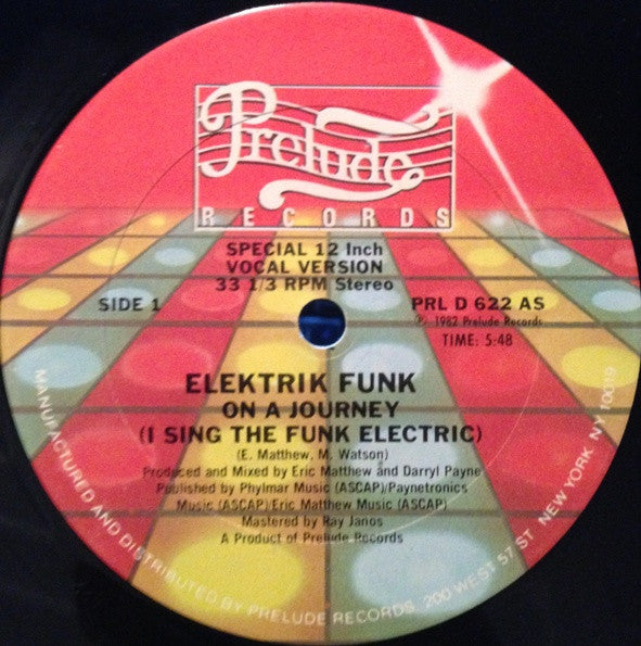 Elektrik Funk : On A Journey (I Sing The Funk Electric) (12")