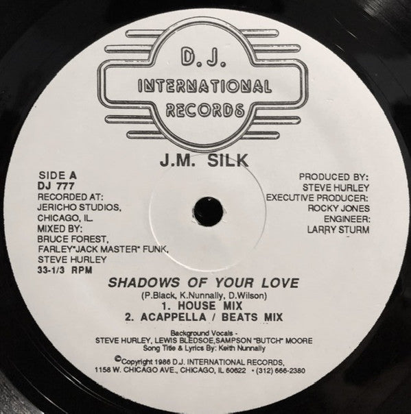 J.M. Silk : Shadows Of Your Love (12", Pic)