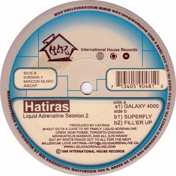 Hatiras : Liquid Adrenaline Session 2 (12")