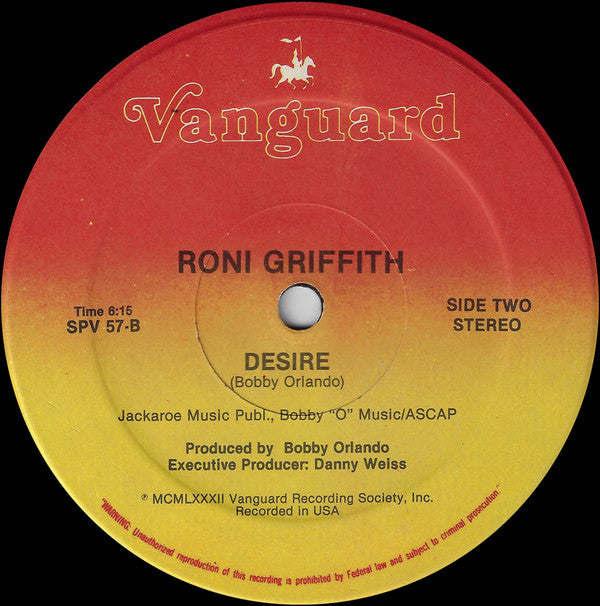 Roni Griffith : Love Is The Drug / Desire (Extended) (12")