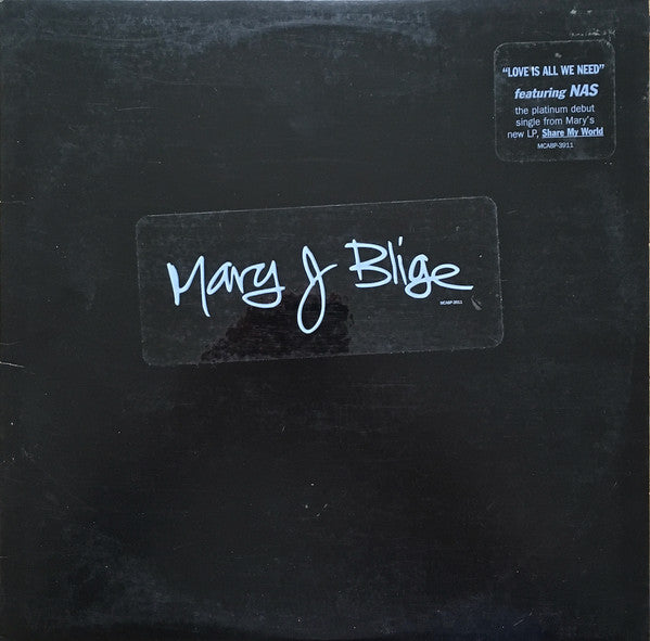 Mary J. Blige : Love Is All We Need (12", Promo)