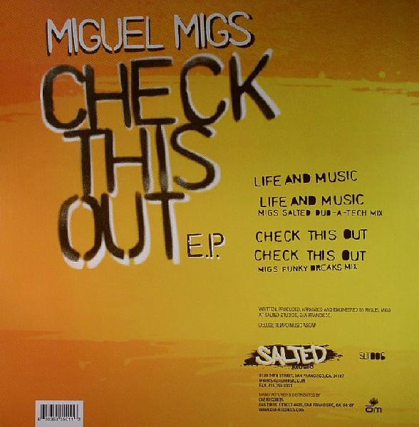 Miguel Migs : Check This Out E.P. (12", EP)