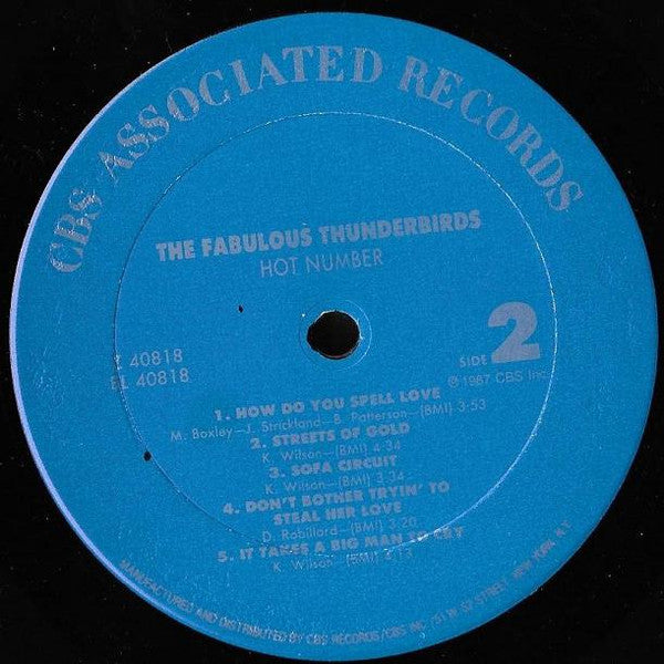 The Fabulous Thunderbirds : Hot Number (LP, Album)