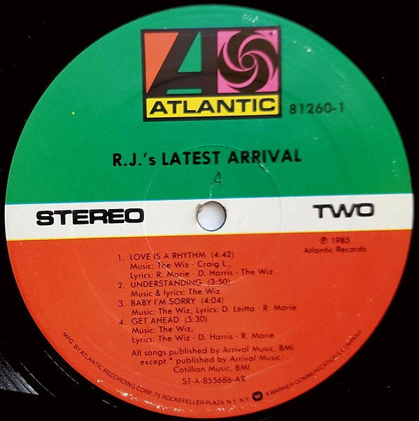 R.J.'s Latest Arrival : R.J.'s Latest Arrival (LP, Album, All)
